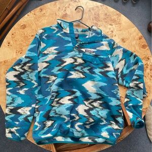 Patagonia Southwestern Aztec Blue Snap-T Pullover